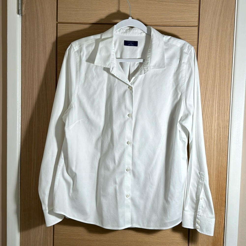 Untuckit crisp white button up shirt, 14, 100% cotton